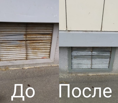 Окраска вентиляционных продухов по адресу: Колпинское ш.12/1